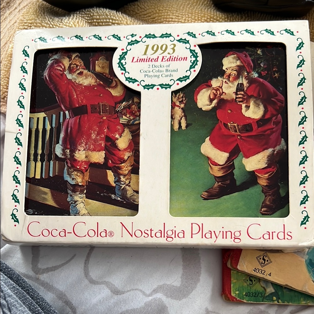 Coca-Cola 1993 Limited Edition Nostalgia Playing Cards - Red & White